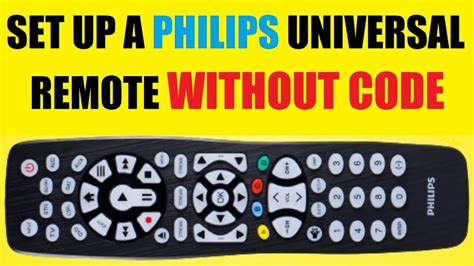 Philips universal remote codes and how to program.